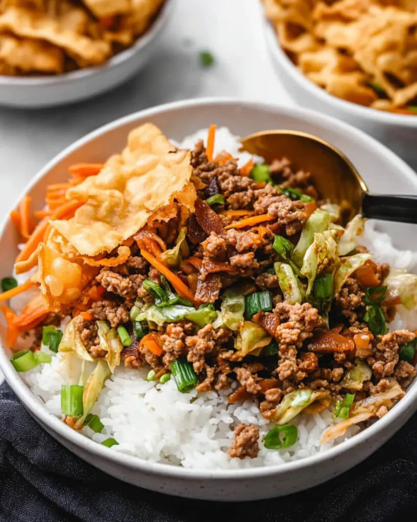 Egg Roll in a Bowl with Ground Turkey Recipe
