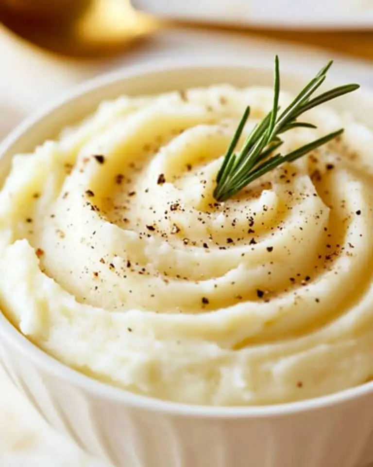 Garlic Mashed Cauliflower Recipe