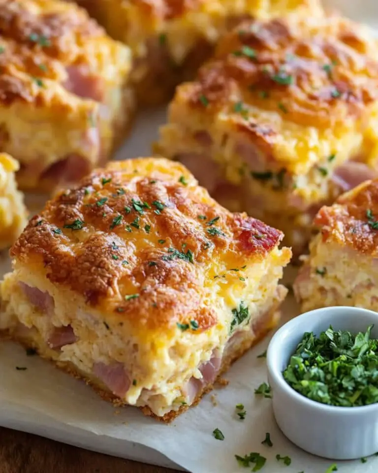 Ham and Cheese Butter Swim Biscuits Recipe
