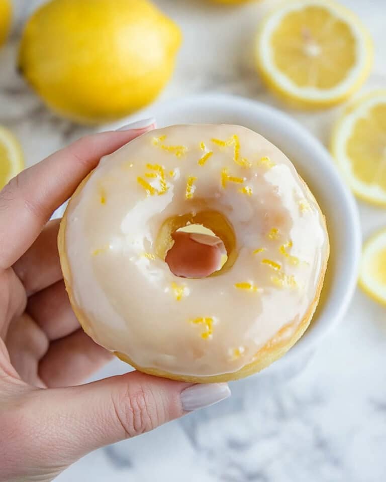 Lemon Glazed Air Fryer Donuts Recipe