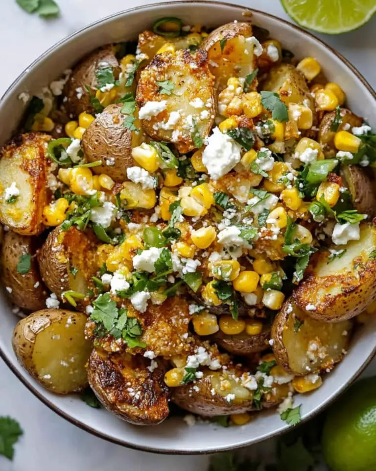 Mexican Street Corn Smashed Potato Salad Recipe