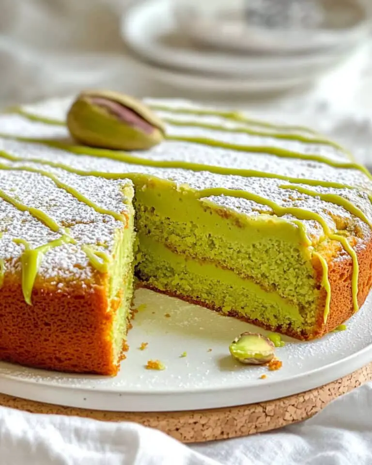 Pistachio Caprese Cake Recipe