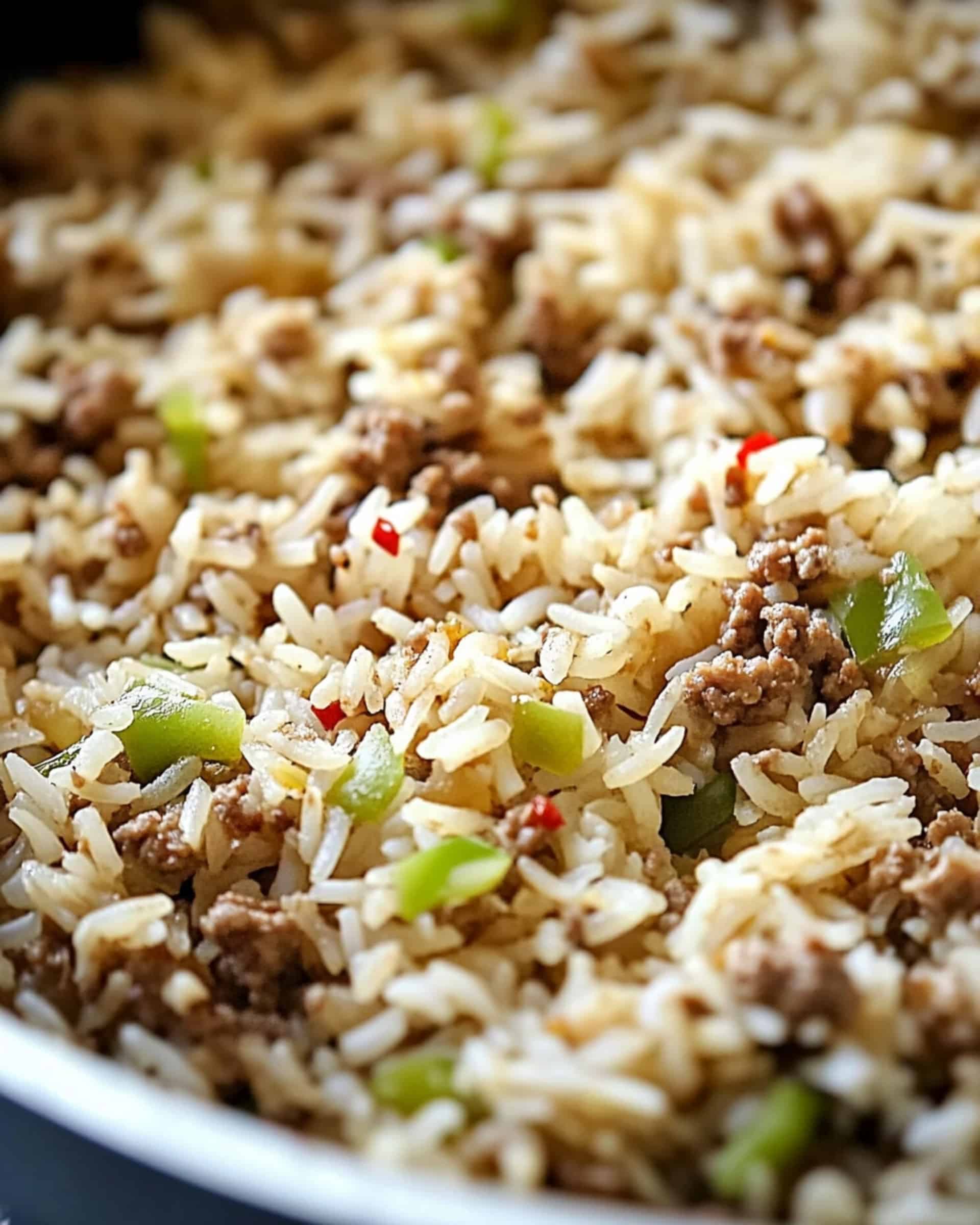Shortcut Dirty Rice Recipe - YummyHere