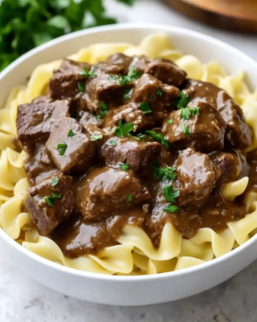 Steak Bites and Onion Garlic Sauce Recipe