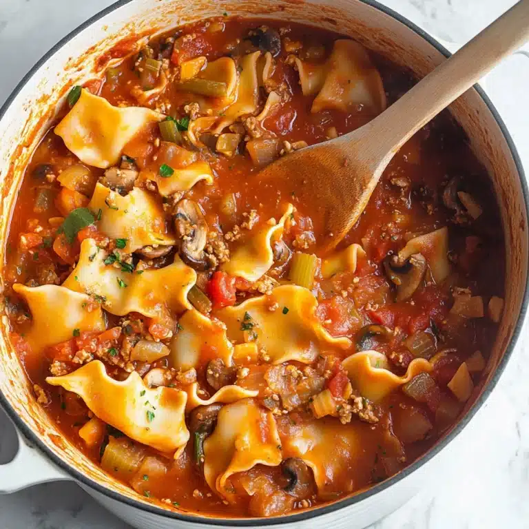 Healthy 30-Minute Vegan Lasagna Soup Recipe
