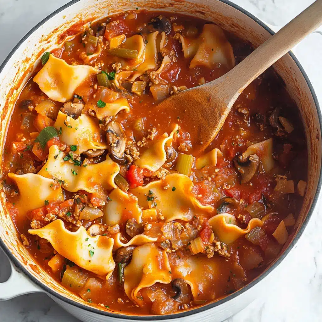Healthy 30-Minute Vegan Lasagna Soup Recipe