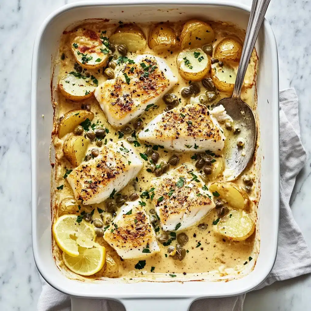 Creamy Rosemary Cod & Potato Bake Recipe - Recipe Image
