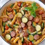 One-Pan Chicken Sausage Zucchini Pasta Recipe