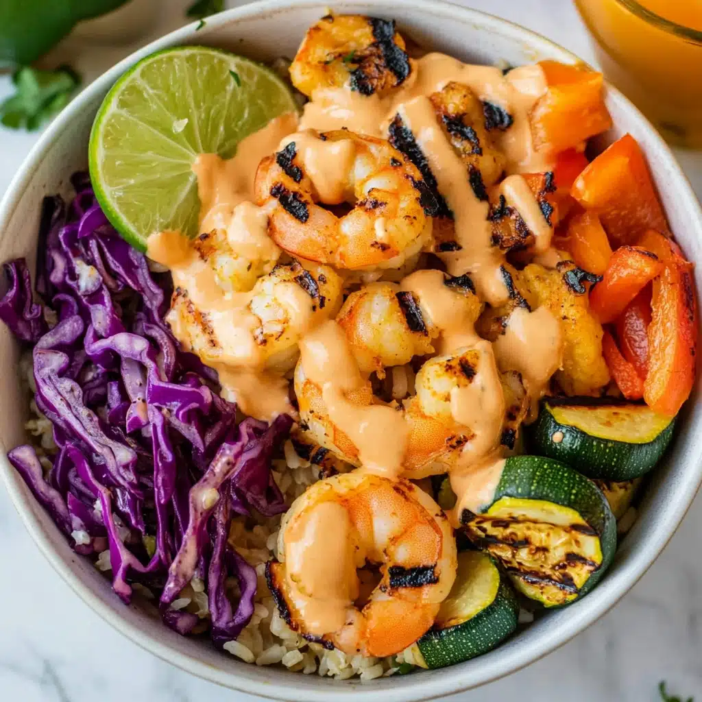 Grilled Shrimp Power Bowl with Chili Lime Mayo Recipe - Recipe Image