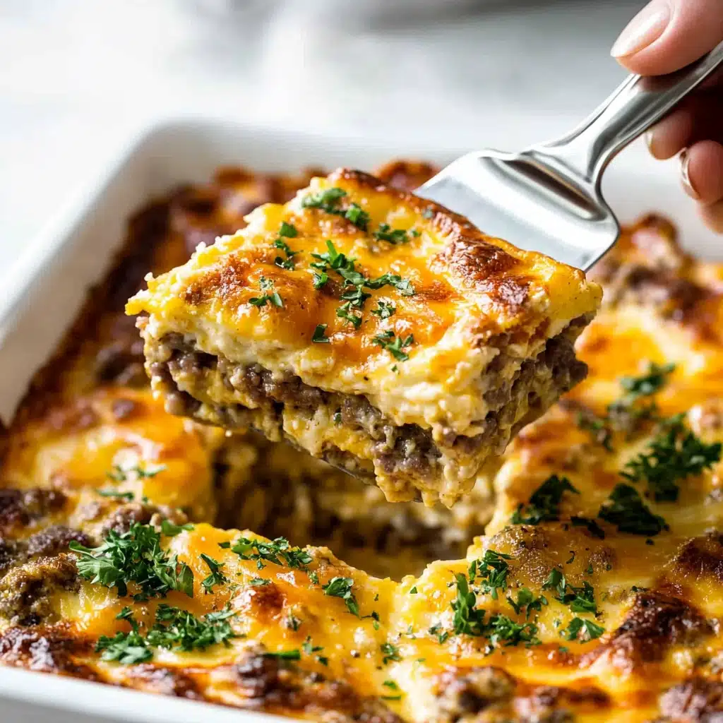 Savory Sausage and Egg Crescent Casserole Recipe - Recipe Image