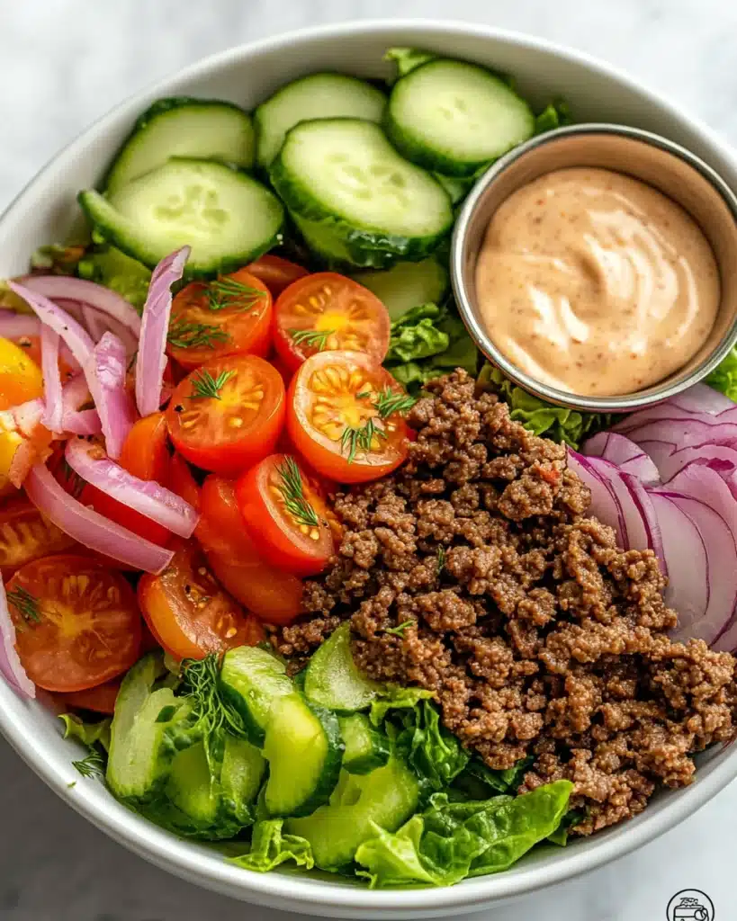 Healthy Burger Bowls with Special Sauce Recipe