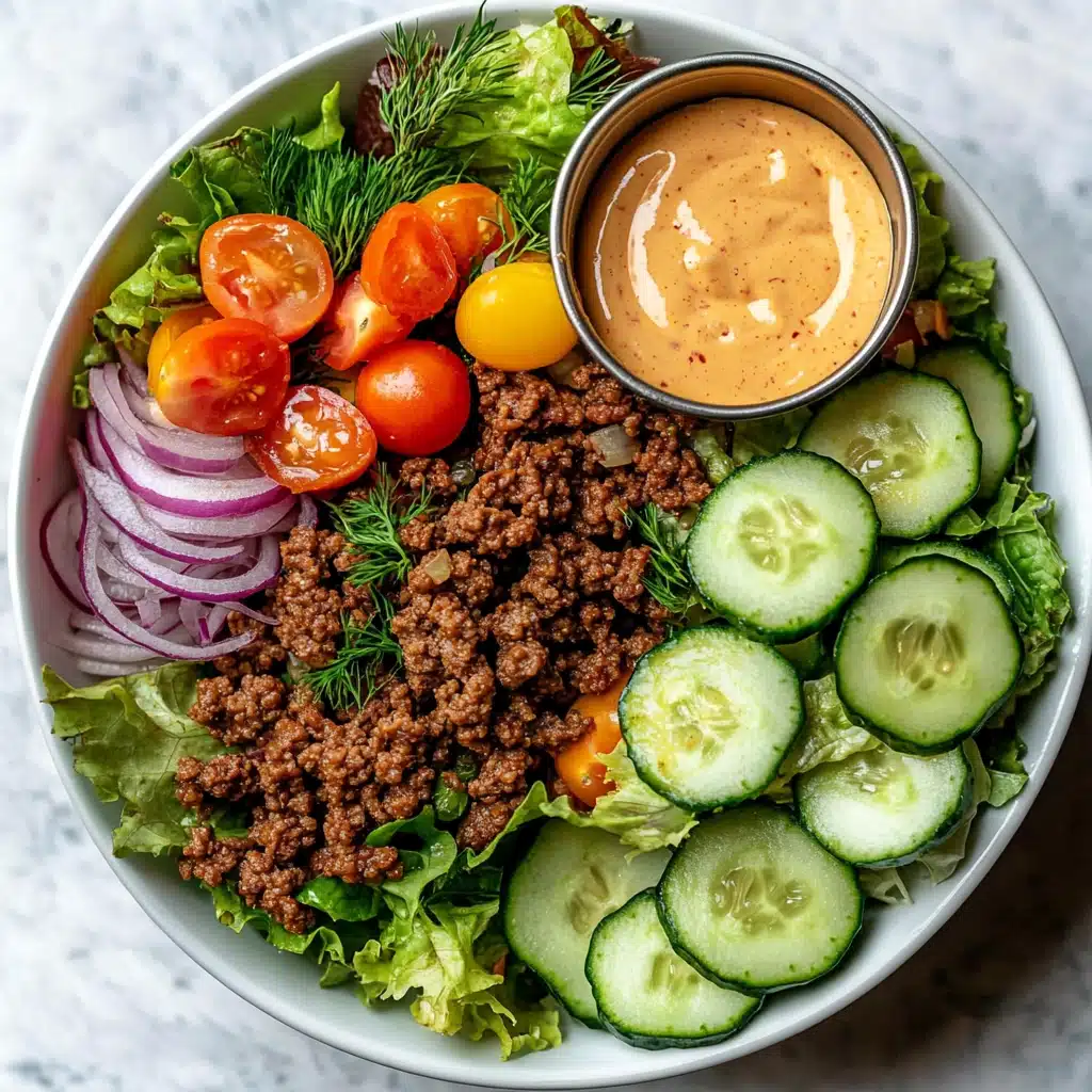 Healthy Burger Bowls with Special Sauce Recipe - Recipe Image