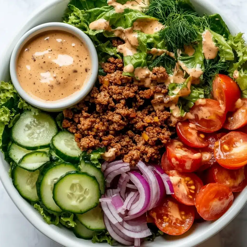 Healthy Burger Bowls with Special Sauce Recipe - Recipe Image