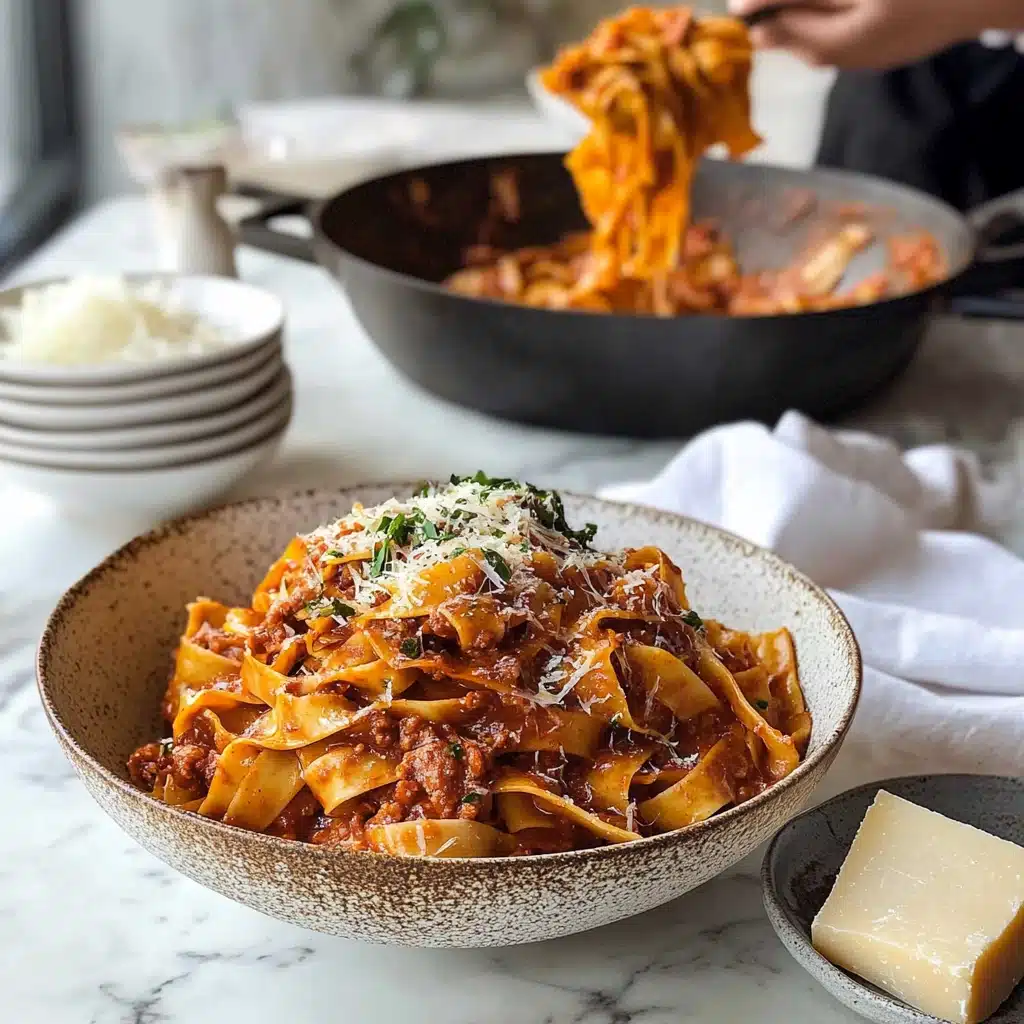 Hearty Slow Cooked Beef Ragu Pasta Recipe - Recipe Image