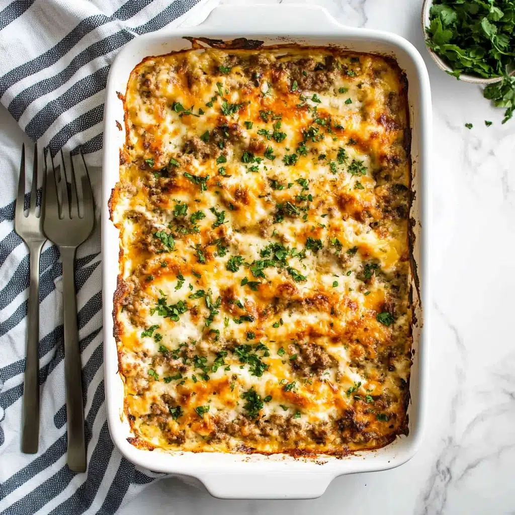 Savory Sausage and Egg Crescent Casserole Recipe - Recipe Image