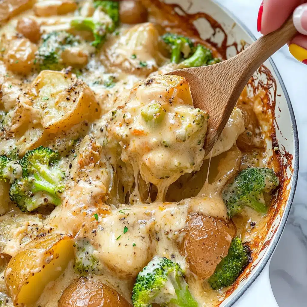 Creamy Garlic Parmesan Chicken and Potatoes Recipe - Recipe Image