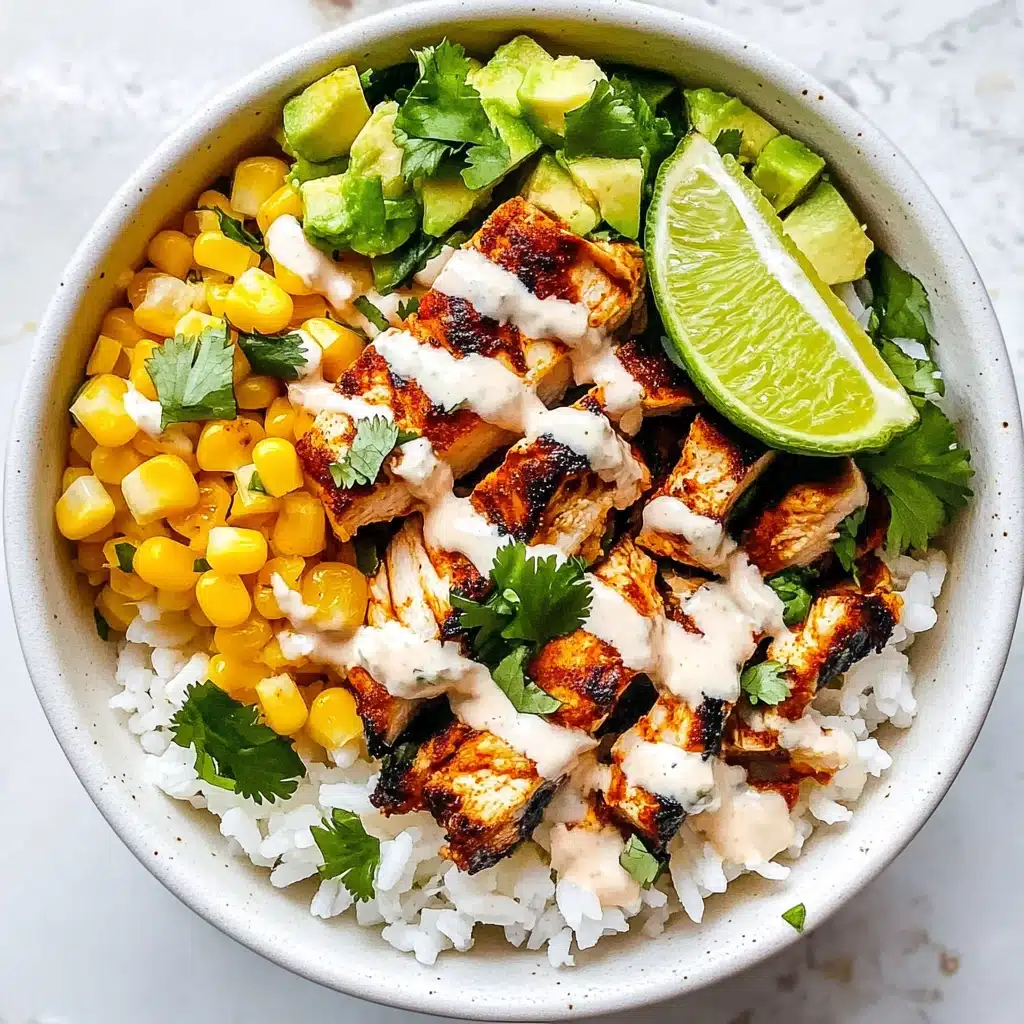 Street Corn Chicken Rice Bowl Recipe - Recipe Image