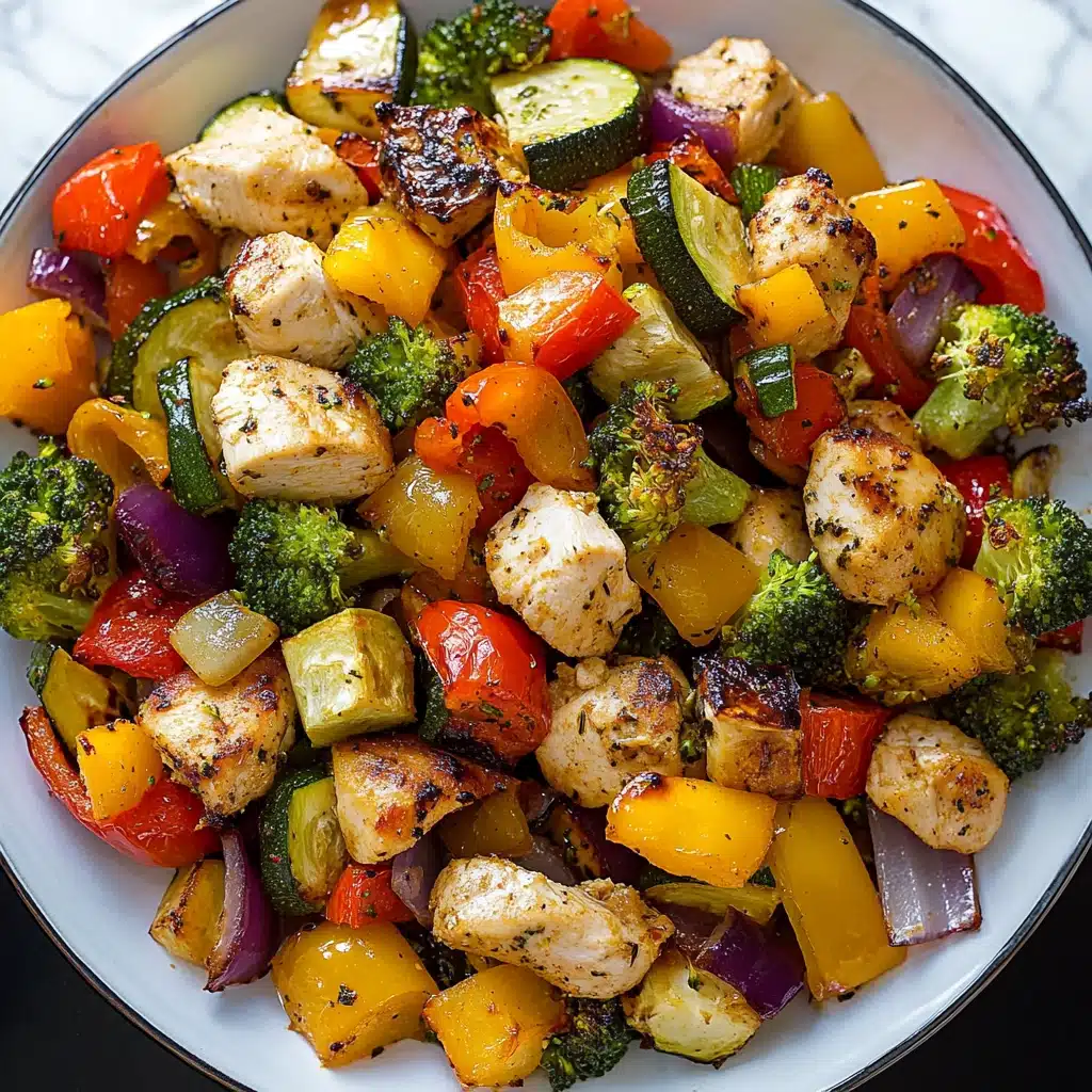 One-Pan Roasted Chicken and Veggie Delight Recipe - Recipe Image