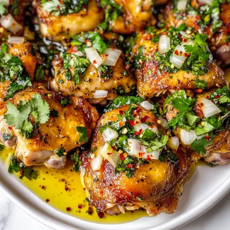 Savory Chimichurri Chicken Thighs Recipe