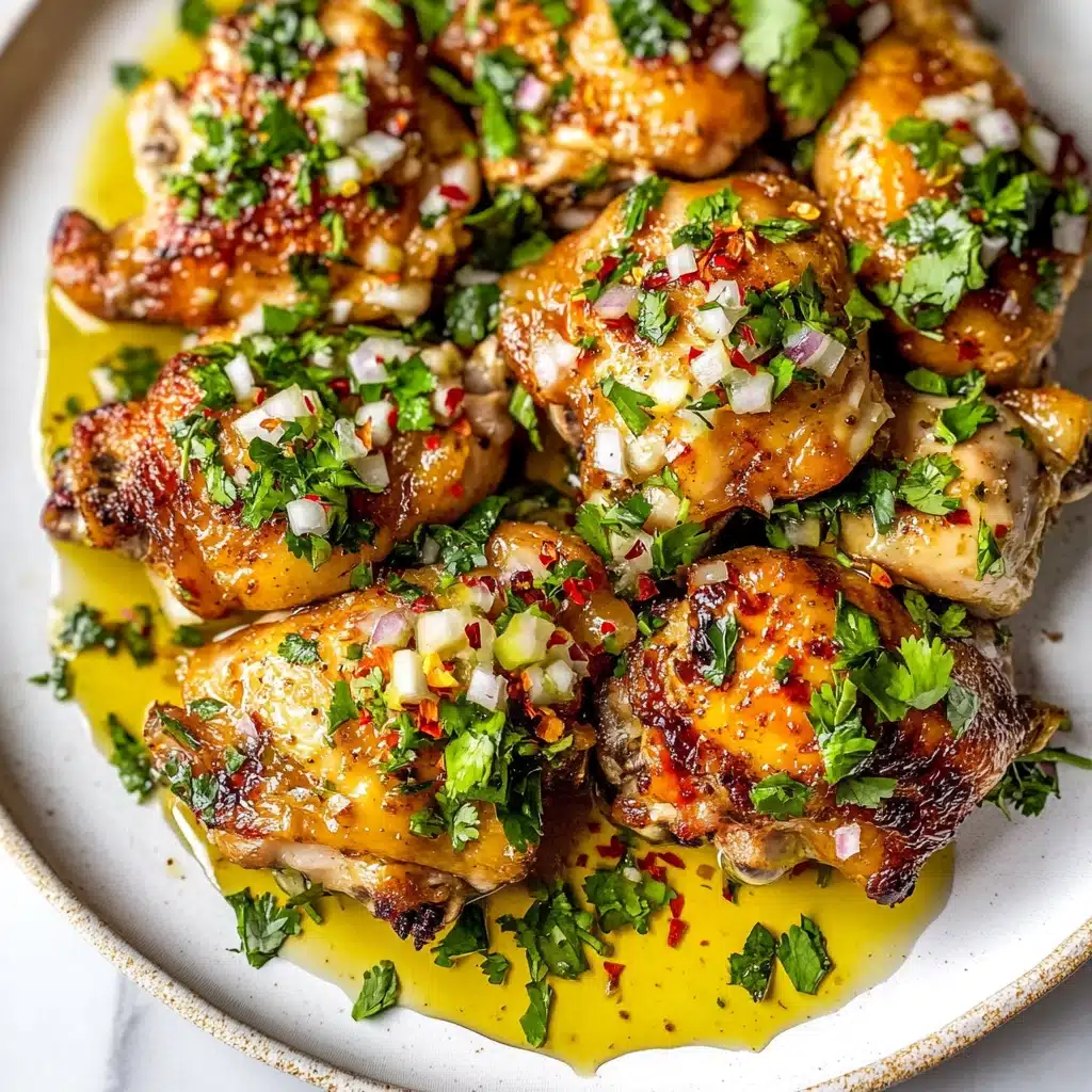 Savory Chimichurri Chicken Thighs Recipe - Recipe Image