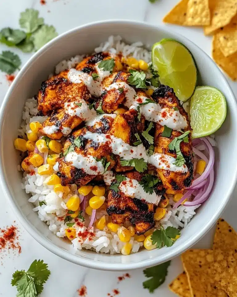 Street Corn Chicken Rice Bowl Recipe