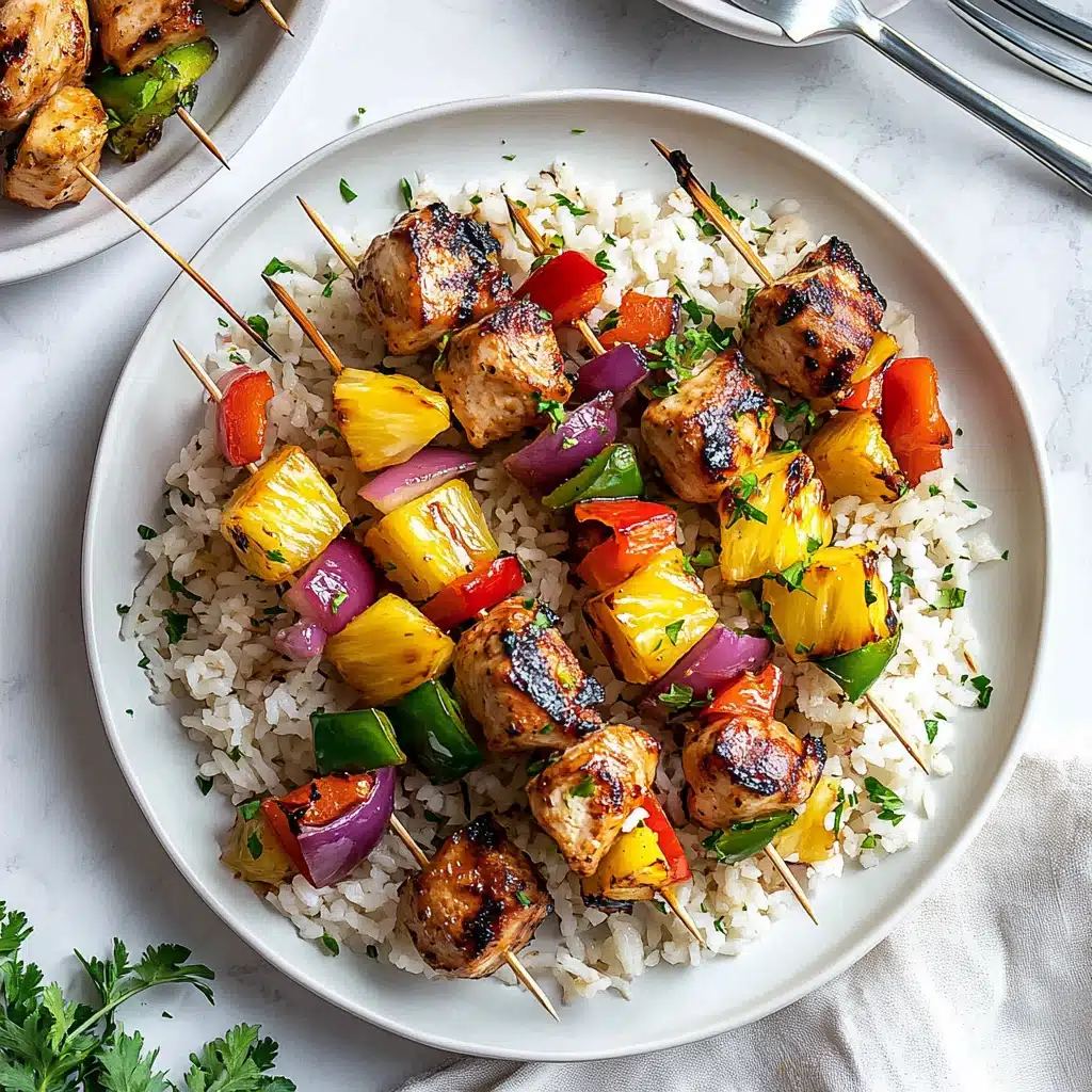 Pineapple Chicken Kabobs Recipe - Recipe Image