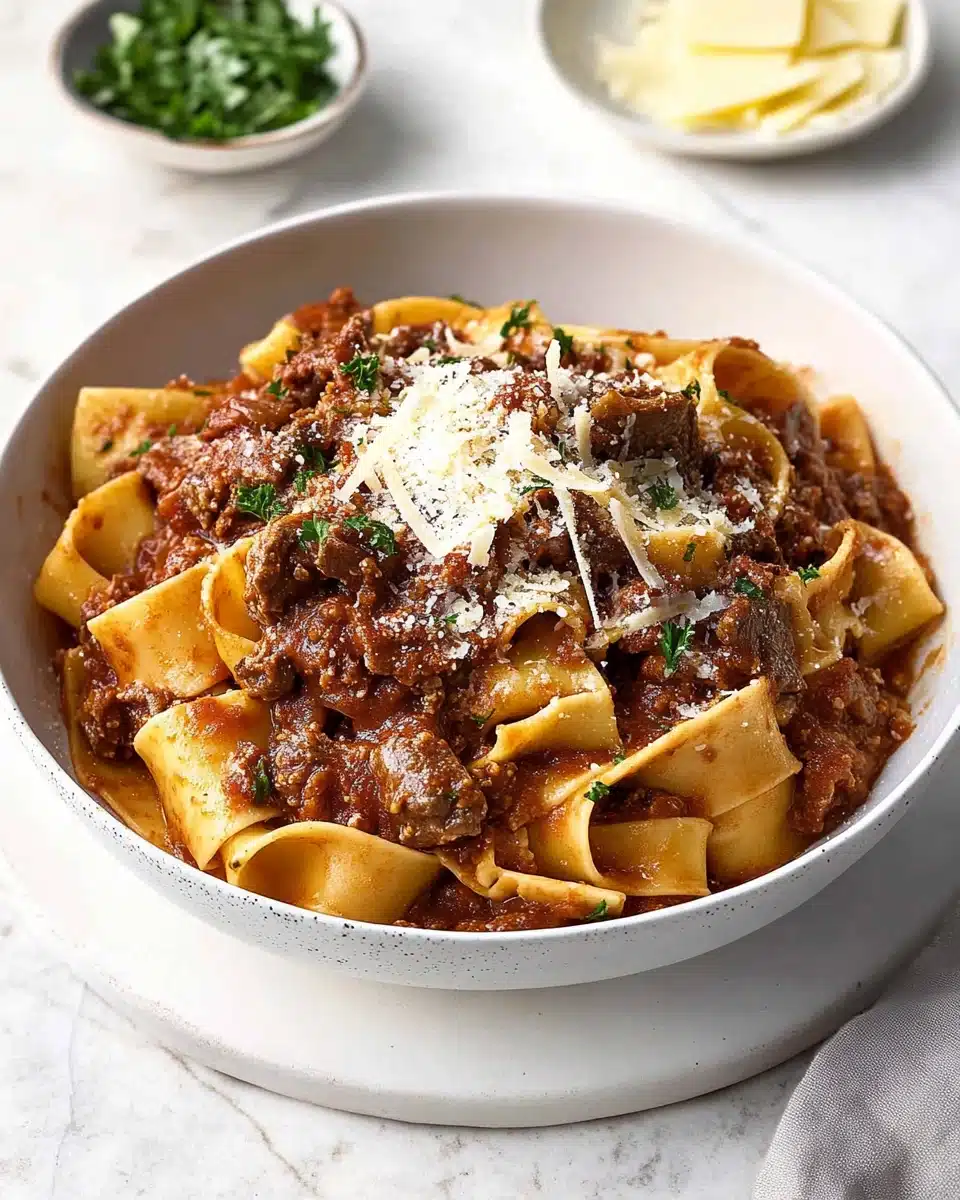 Hearty Slow Cooked Beef Ragu Pasta Recipe