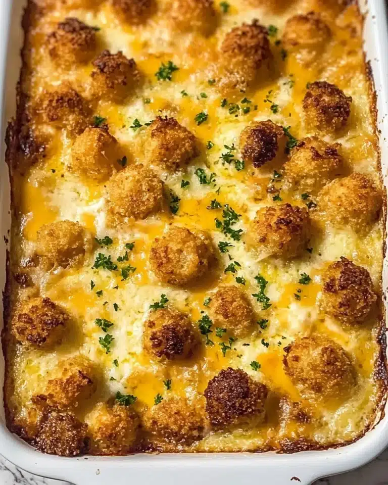 Ranch Sausage Tater Tot Breakfast Bake Recipe