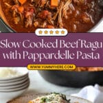 Hearty Slow Cooked Beef Ragu Pasta Recipe