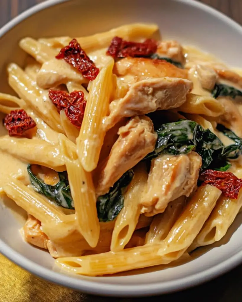 Italian Creamy Tuscan Chicken Pasta Recipe