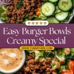 Healthy Burger Bowls with Special Sauce Recipe
