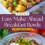 Grab & Go Make Ahead Breakfast Bowls Recipe