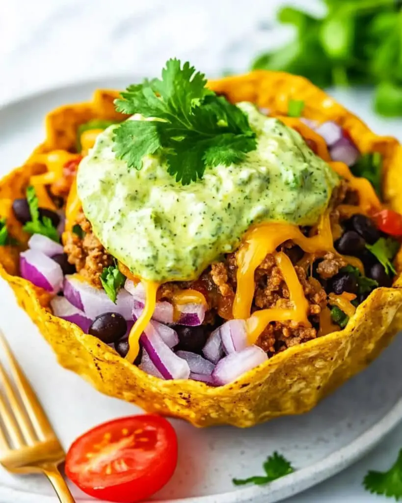 Beef Taco Salad Bowls Recipe
