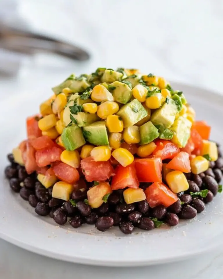 Black Bean Corn Avocado Salad with Cumin Lime Vinaigrette Recipe