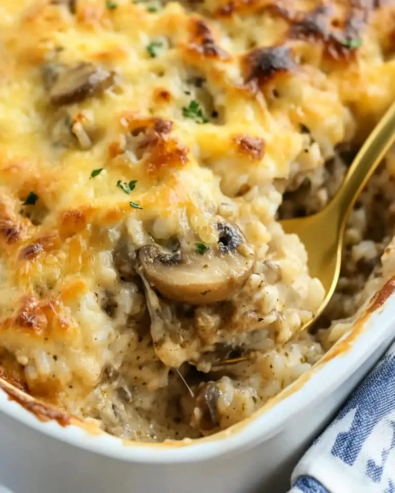 Cheesy Ground Beef and Rice Casserole Recipe
