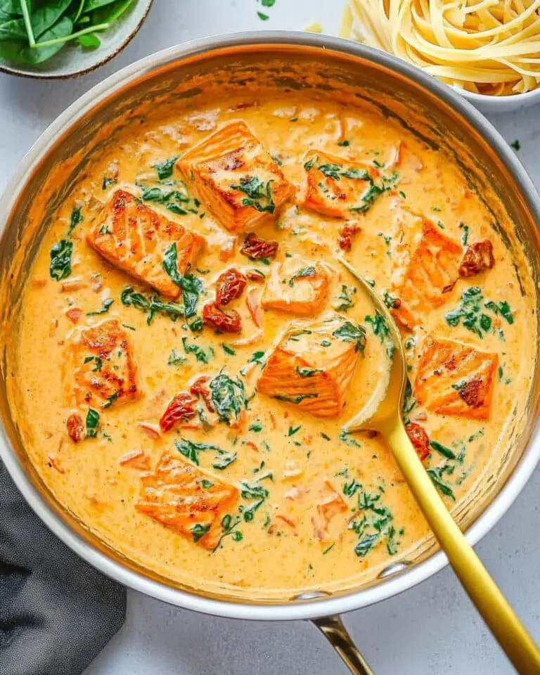Creamy Garlic Butter Tuscan Salmon Recipe