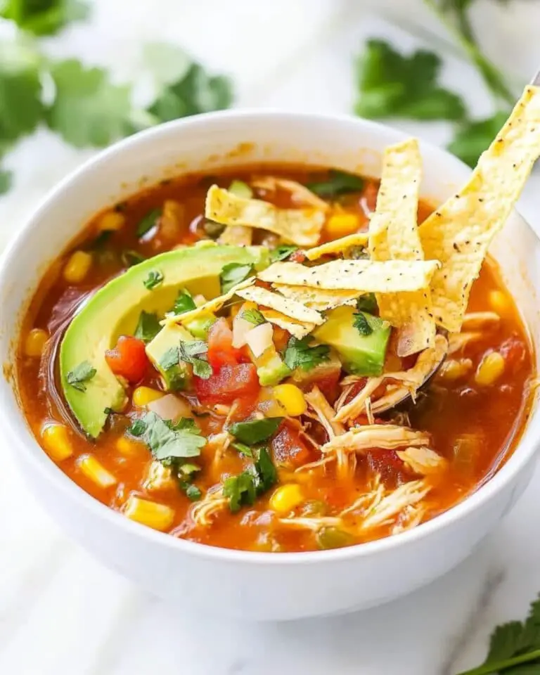 Easy 30-Minute Homemade Chicken Tortilla Soup Recipe