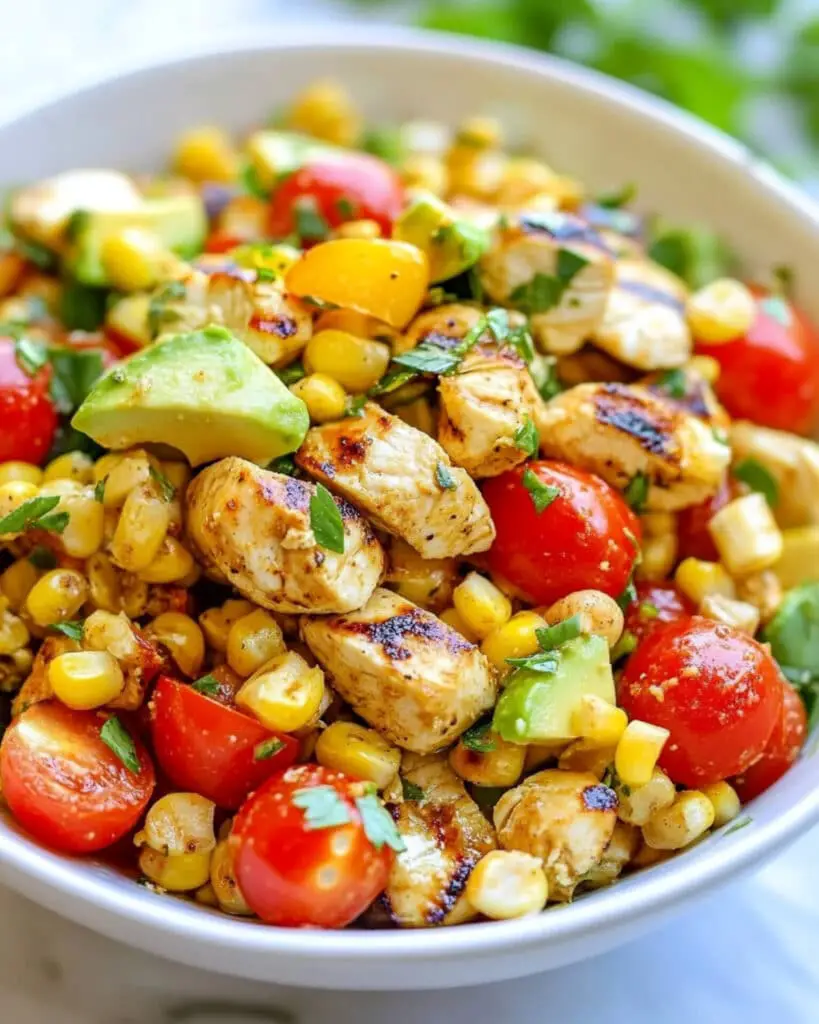 Grilled Chicken and Corn Salad Recipe