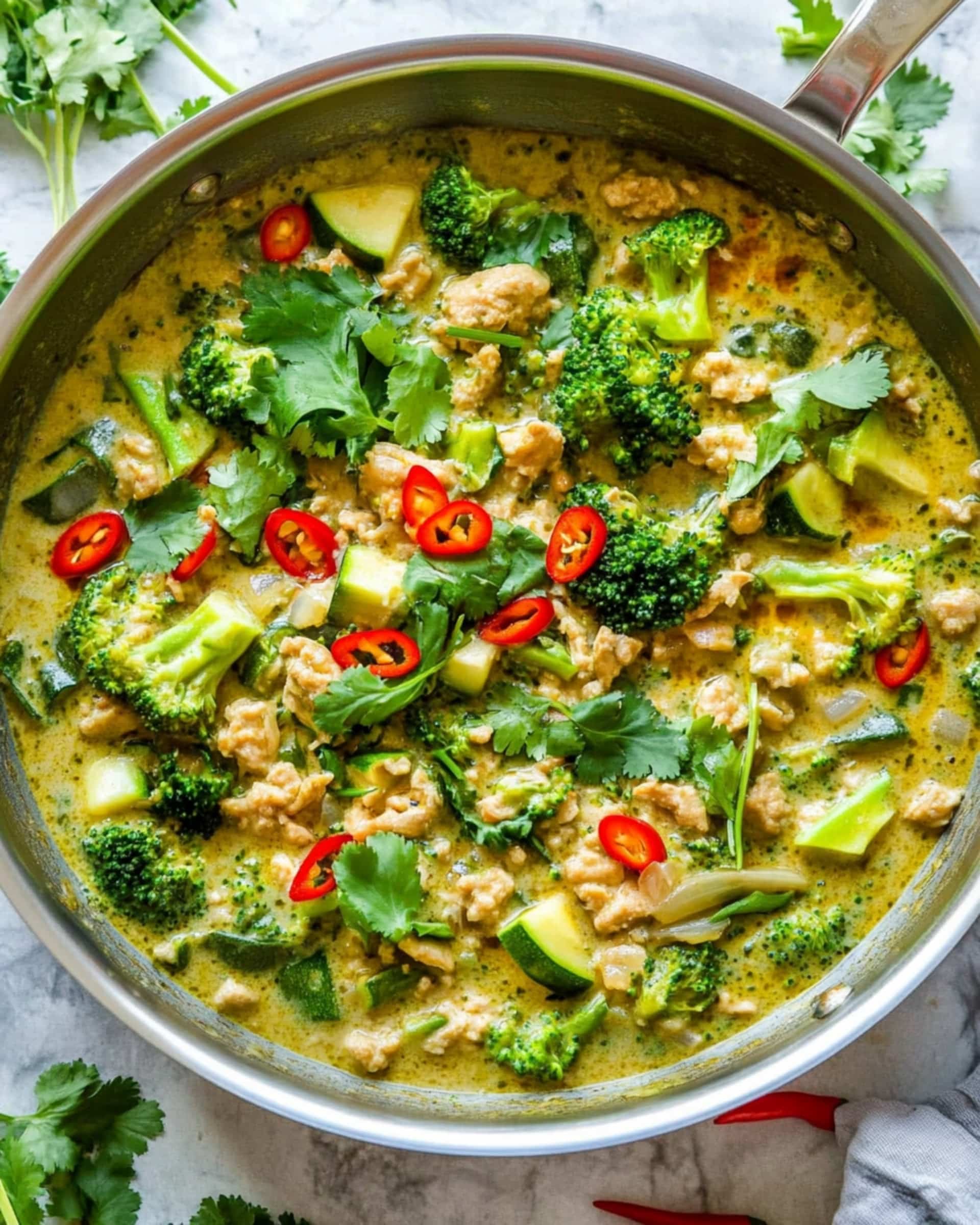 Ground Chicken Green Thai Curry Recipe