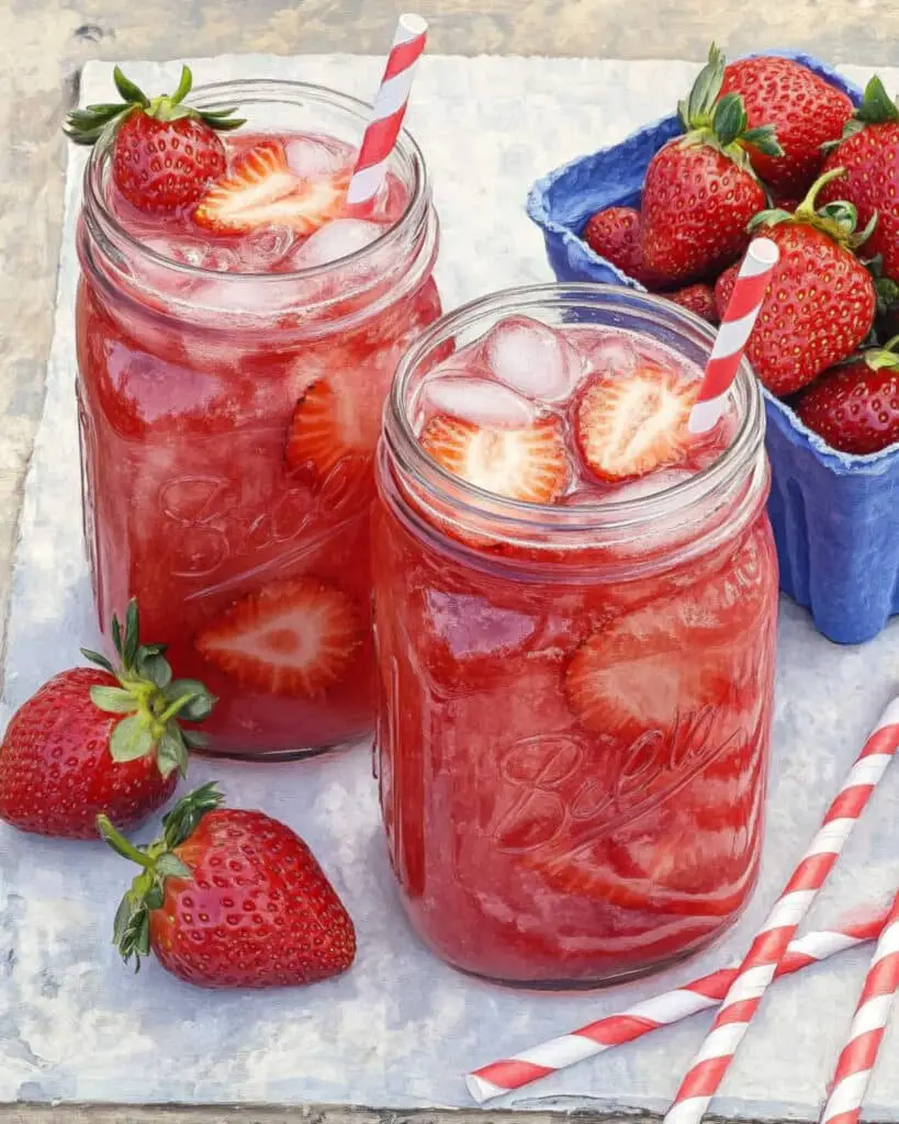Southern Strawberry Sweet Iced Tea Recipe