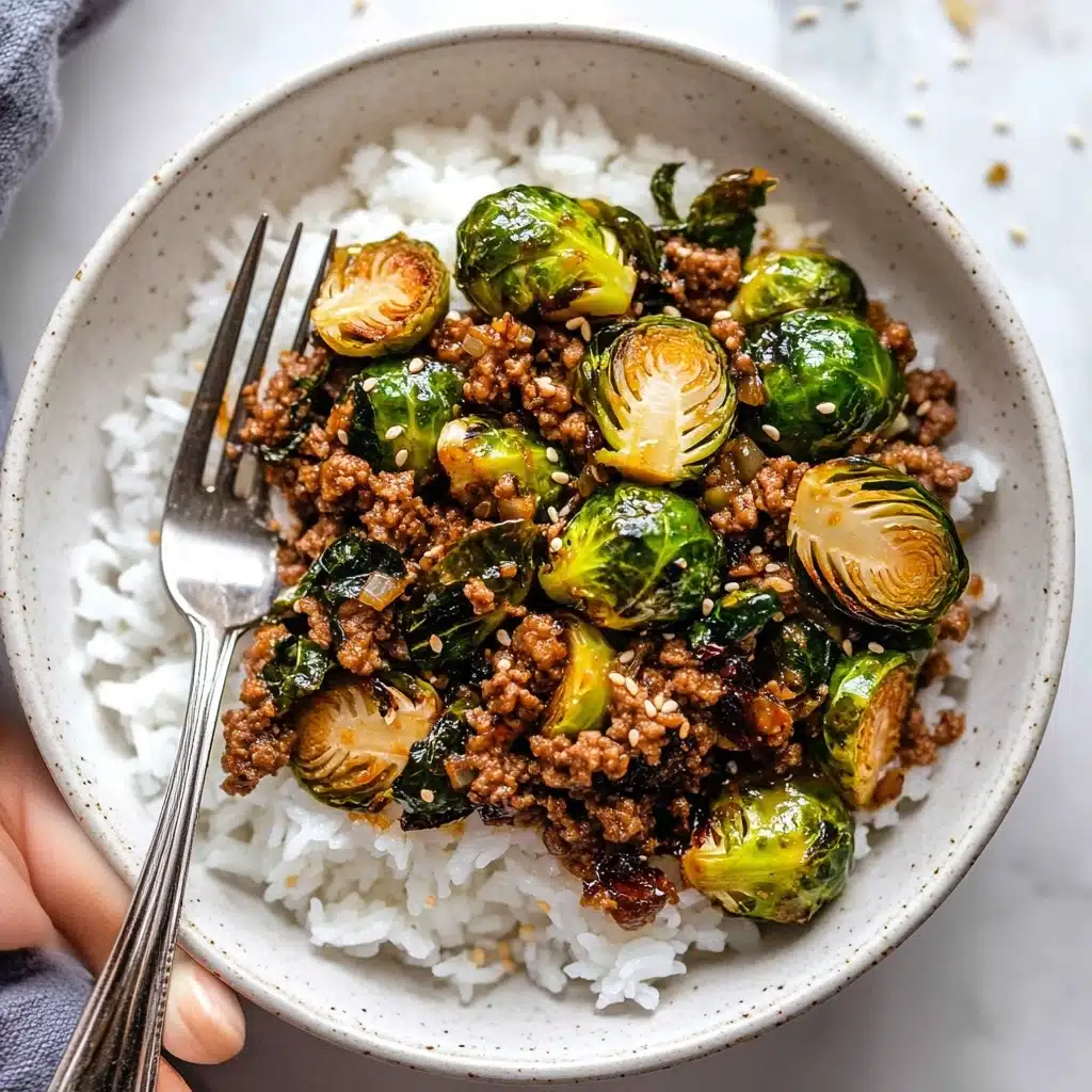 Sweet Chili Beef and Brussels Sprouts Recipe - Recipe Image