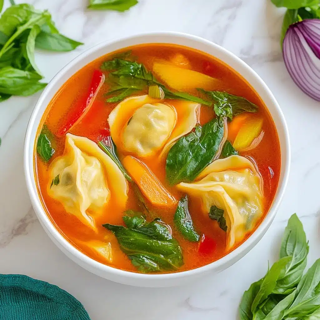 Red Curry Dumpling Soup Recipe - Recipe Image