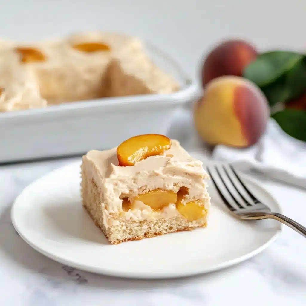 Brown Sugar Peach Cake Recipe - Recipe Image