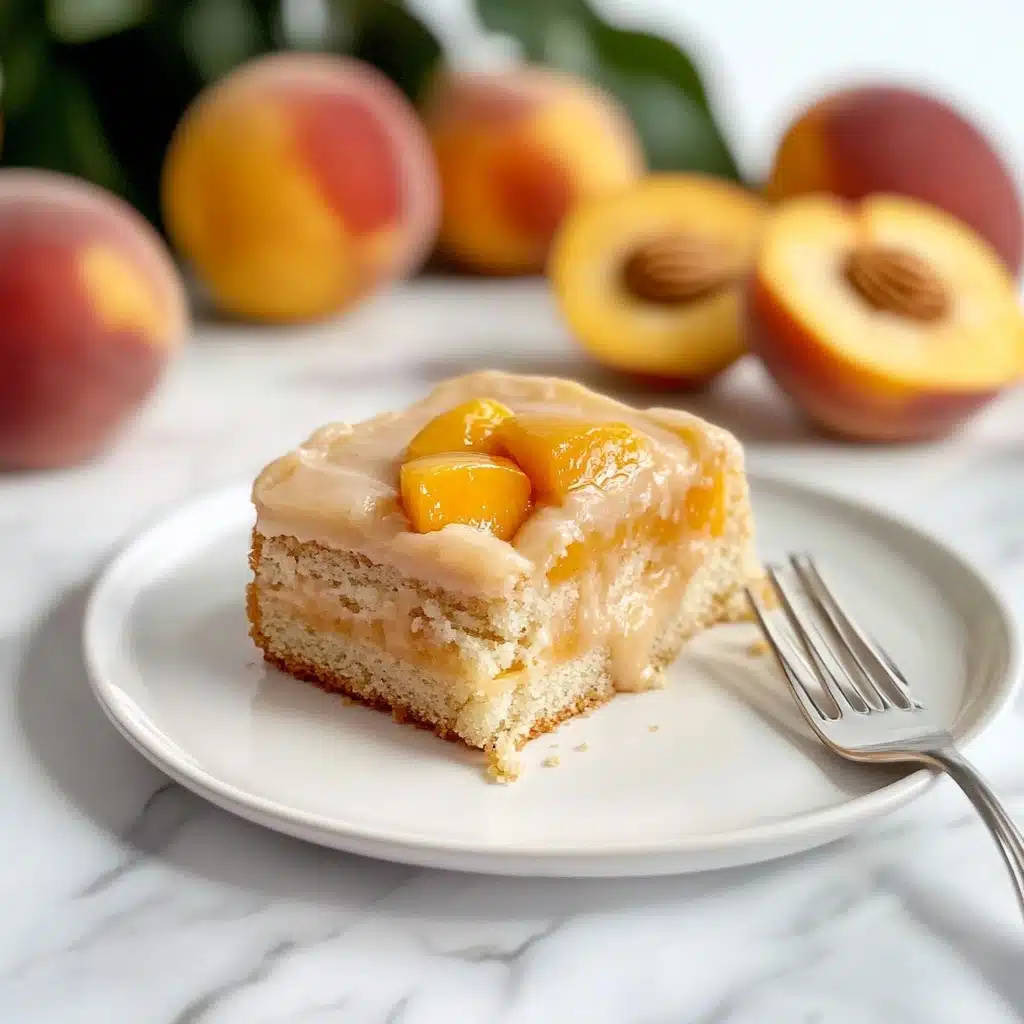 Brown Sugar Peach Cake Recipe - Recipe Image