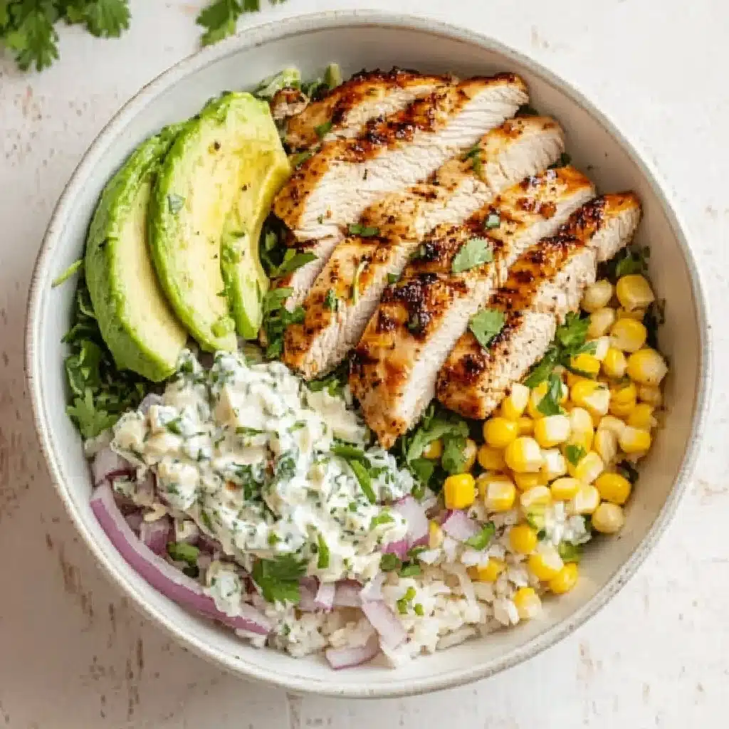 Street Corn Chicken and Rice Bowl Recipe - Recipe Image