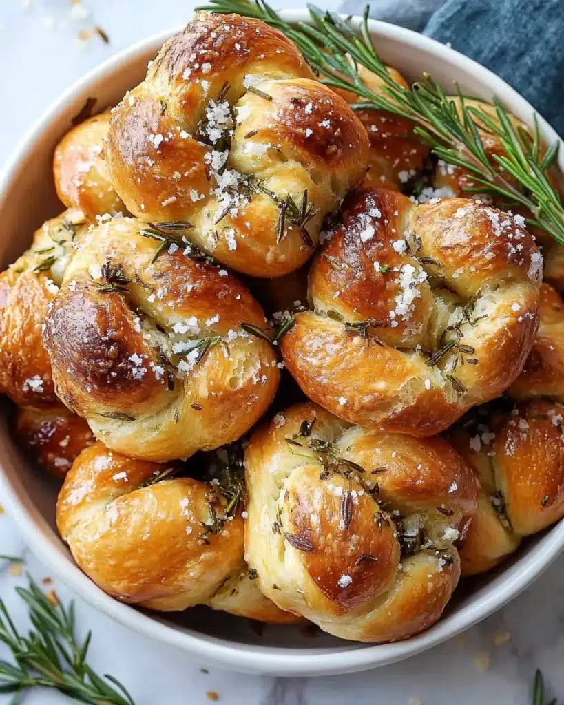 Garlic Rosemary Focaccia Muffins Recipe