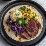 Grilled Steak Tacos with Corn Elote Recipe