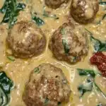 Creamy Spinach Turkey Meatballs Recipe