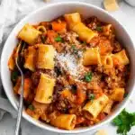 One Pot Rigatoni Bolognese Recipe
