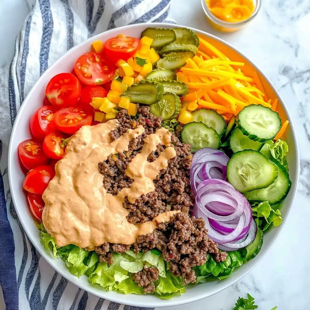 Cheeseburger Salad with Skinny Special Sauce Recipe - Recipe Image